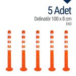 Delinatör 100 x 8 cm EKO 5 Adet, Esnek Duba