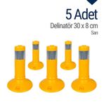 Delinatör 30 x 8 cm Sarı 5 Adet, Esnek Duba