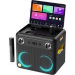 Delixa Ikarao Yetişkinler Için 2024 Akıllı Karaoke Makinesi - Şarkı Sözü Ekranı, 64GB Karaoke Tablet, 2 Kab