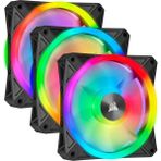 Delixa Ql Serisi, Icue QL120 Rgb, 120MM, Pwm, Lighting Node Core Rgb Kontrolcü Dahil, Rgb Fan, 3'lü - Standart