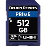 Delkin Devices 512GB Prime UHS-II SDXC (V60) Hafıza Kartı