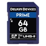 Delkin Devices 64 GB SDXC Hafıza Kartı UHS-II V60 Hız Sınıfı ile 4K Video Desteği
