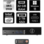 Dell Optiplex 7010MFF i5 13500T Mini PC 32GB RAM 2TB SSD Win11 Pro + Per4 USB N002O7010MFFP429