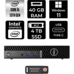 Dell Optiplex 7010MFF i5 13500T Mini PC 40GB RAM 4TB SSD Win11 Pro + Per4 USB N002O7010MFFP440