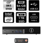 Dell Optiplex 7010MFF i5 13500T Mini PC 64GB RAM 1TB SSD FreeDOS + Per4 USB N002O7010MFFP348