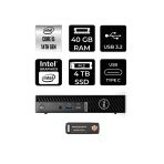 Dell OptiPlex 7020MFF i5-14500T 40GB 4TB SSD W11H Mini Masaüstü Bilgisayar & PER4 USB Bellek
