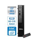Dell Pc Pro Mıcro Qcm1250 Intel® Core™ I5 14500T 80Gb Ddr5 2Tb Ssd Intel® Uhd Graphics 770 Wın11pro Mini Masaüstü Bilgisayar Bto008p29+Zettausbbellek