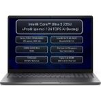 Dell Pro 16 PC16250 Intel Core Ultra 5 235U Vpro 16GB 512GB SSD 16" Fhd+ Windows 11 Home Taşınabilir Bilgisayar - 512 GB - 16 GB