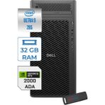 Dell Pro Max Tower T2 Intel Core Ultra 9 285 5.6 Ghz 32GB Ddr5 1tb SSD Windows 11 Pro Nvidia Rtx A2000 Ada 16GB Gddr7 Iş Istasyonu FCT22502852000P02 + Zetta Flash Bellek