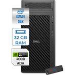 Dell Pro Max Tower T2 Intel Core Ultra 9 285K 5.7 Ghz 32GB Ddr5 2tb SSD Windows 11 Pro Nvidia Rtx A4000 Ada 20GB Gddr7 Iş Istasyonu FCT2250285K4000P03 + Zetta Flash Bellek