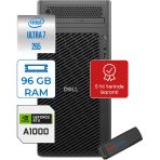 Dell Pro Max Tower T2 Ultra 7 265 96GB Ddr5 512GB SSD 8GB/A1000 Windows 11 Pro Masaüstü Iş Istasyonu FCT22502A1000P25 + Zettausb