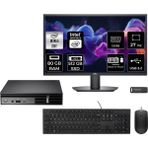 Dell Pro Micro QCM1250 Core Ultra 5 235T Mini PC 80GB RAM 512GB SSD 27" FHD FreeDOS + Per4 USB QCM1250BTO106P545 - Yok (Free Dos)
