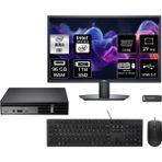 Dell Pro Micro QCM1250 Core Ultra 5 235T Mini PC 96GB RAM 1TB SSD 27" FHD FreeDOS + Per4 USB QCM1250BTO106P550 - Yok (Free Dos)