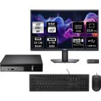 Dell Pro Micro QCM1250 Core Ultra 7 265T Mini PC 32GB RAM 4TB SSD 23.8" FHD FreeDOS + Per4 USB QCM1250BTO107P424 - Yok (Free Dos)