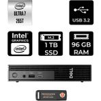 Dell Pro Micro QCM1250 Core Ultra 7 265T Mini PC 96GB RAM 1TB SSD FreeDOS + Per4 USB QCM1250BTO107P334 - Yok (Free Dos)