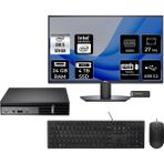 Dell Pro Micro QCM1250 i5 14500T Mini PC 24GB RAM 4TB SSD 27" FHD FreeDOS + Per4 USB QCM1250BTO008P528 - Yok (Free Dos)