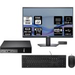 Dell Pro Micro QCM1250 i5 14500T Mini PC 80GB RAM 2TB SSD 23.8" FHD FreeDOS + Per4 USB QCM1250BTO008P439 - Yok (Free Dos)