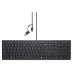 Dell Pro Sessiz Kablolu İşbirliği Klavyesi - KB525C Türkçe Q Siyah 580-BBSW