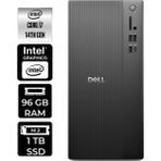 Dell Tower ECT1250 i7 14700 Masaüstü Bilgisayar 96GB RAM 1TB SSD FreeDOS + Per4 USB RPLSR007UP318 - Siyah - Yok