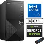 Dell Vostro 3030 mt Intel Core I5 12400 24GB Ddr5 512GB SSD Ubuntu Nvidia GT730-4GB Masaüstü Bilgisayar N3030I5GT730U12 + Zetta USB Bellek