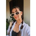 Della Pianto Unisex Vintage Güneş Gözlüğü Krem