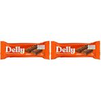 DELLY Çikolata Kaplı - Bademli & Portakallı Meyveli Bar 2li paket