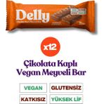 Delly Çikolata Kaplı - Bademli & Portakallı Meyveli Bar 35g X 12 Adet