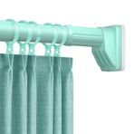 Delmeden Perde Çubuğu 40-490 cm, Banyo, Mutfak, Pencere ve Dolap için Ayarlanabilir Gergi Çubuğu, Paslanmaz Çelik Duş Perdesi Çubuğu, Genişletilebilir Kelepçe Çubuğu (Yeşil, 70-120CM)