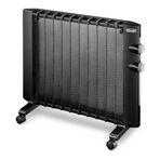 Delonghi 1000 W Mika Siyah Panel Radyatör