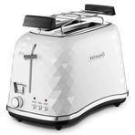 Delonghi CTJ2103 W FRONT Bianco 900 W 6 Programlı 2 Dilim Hazneli Ekmek Kızartma Makinesi Beyaz