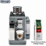 DeLonghi Tam Otomatik Gri Kahve Makinesi, Dokunmatik Ekran, Taze Öğütme, Sütlü Içecekler ve Kişisel Kahve Rutini Için Güçlü Performans Odaklı Kullanım Pratik Kullanım, Kolay Temizlik ve Kompakt Mutfak Uyumuyla - 24 cm x 43 cm x 38 cm