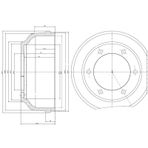 DELPHI-BF467 FREN KAMPANASI ARKA FORD TRANSİT 00 05/06