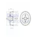 Delphi Bf472 Bf472 Fren Kampanasi Arka (Opel: Corsa C) 418001 (Wf422852)