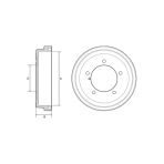 DELPHI BF531 Fren Kampanası Arka Suzuki Grand Vitara 220Mm Option 05/17