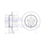 Delphi BG4115 Arka Fren Diski