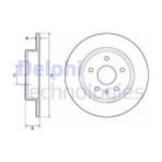 Delphi BG4761C Arka Astra Fren Diski