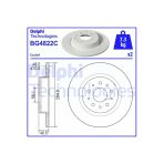 Delphi Bg4822c Fren Dıskı Arka Karbon Kaplamalı (Fıat Egea)