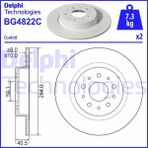 Delphi Depomix Arka Fren Diski Fiat Egea 15 500L 12 264X10X40