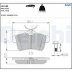 Delphi Fren Balatası Arka (103MM) 308 3008 5008 09-