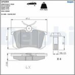 Delphi Fren Balatası Arka (87MM) 207 308 807 Clıo Iıı-Iv 00
