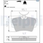 Delphi Fren Balatası Arka (95MM) T4 97- Vovaro 01-