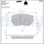 Delphi Fren Balatası On (136MM) 207 TU5JP4 DV6TED 02-
