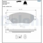 Delphi Fren Balatası On Opel Vıvaro Combı 1.6 Cdtı Vıvaro Panelvan/van 1.6cdtı 14>
