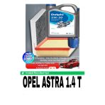 Delphi Kopya - 5W30 5Lt +Opel Astra 1.4 T 2020-2021 Uyumlu 145 Beygir Filtre - Yag Bakım Seti