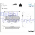 Delphi ÖN BALATA FİŞLİ RENAULT R9-R19-R21-CLIO I-2-MEGANE 1-TWINGO-LOGAN-SANDERO-SOLENZA 7711130071 7701204833 WVA21404