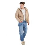 Delpino D0306 Erkek Suet Slim Kesim Kapusonlu Mont - D0306 - Vizon - St01240-Vizon-L