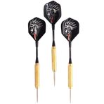 Delta 18 Gr. Dart Oku (3’lü Set) - Çelik Uç + Pirinç Gövde + Renkli Kanat - Dart Oku Seti