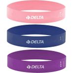 Delta 3'lü Aerobik Pilates Direnç Egzersiz Bandı 50 cm Kullanım Amacı: Fitness ve Vücut Şekillendirme