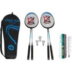 Delta 4 Adet Badminton Raketi + Çantası + 9 Adet Dengeli Hız Yeni Başlayanlar Için Badminton Topu