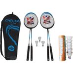 Delta 4 Adet Badminton Raketi + Çantası + 9 Adet Yüksek Hız Sevenler Için Badminton Topu Seti